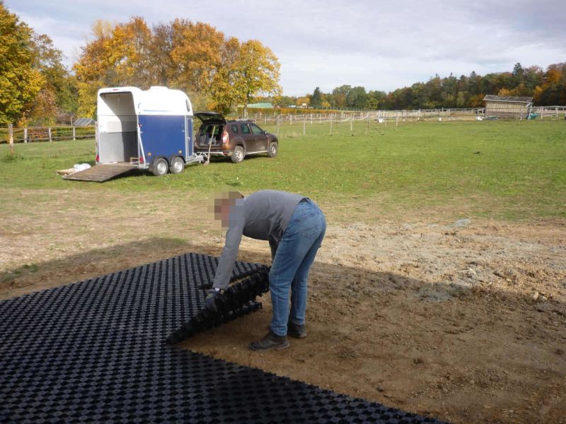 Paddockplatte pp60 für ein Profi Pferde paddock