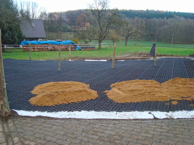 Bodengitter BG50 ohne Unterbau für ein Paddock / Offenstall selber verlegen