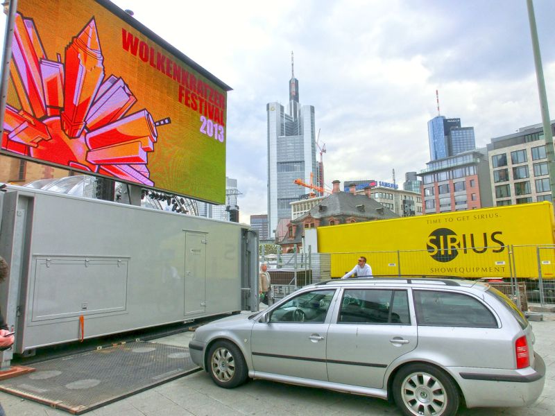 Bodenschutz für das Wolkenkratzer Festival in Frankfurt/Main
