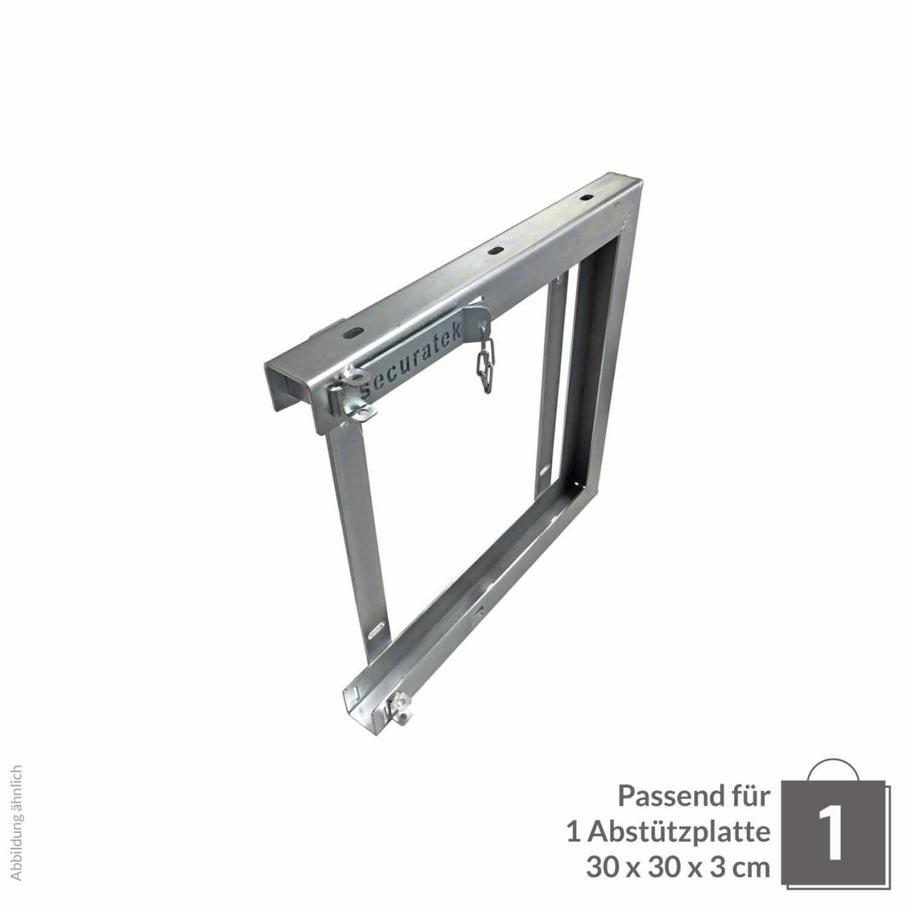 Abstützplattenhalterung Einzel 300x300x30cm