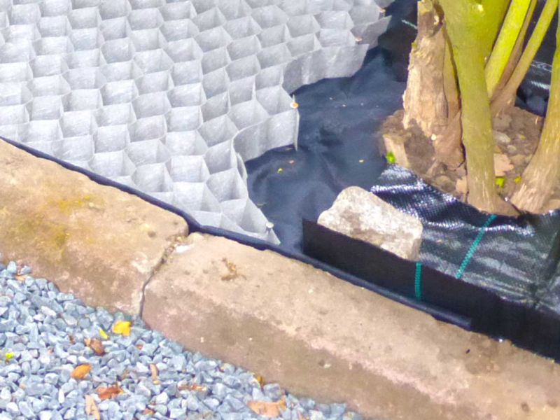 Anlegen eines stabilisierten Kiesweg und Gartenweg mit den Kieswaben KW50