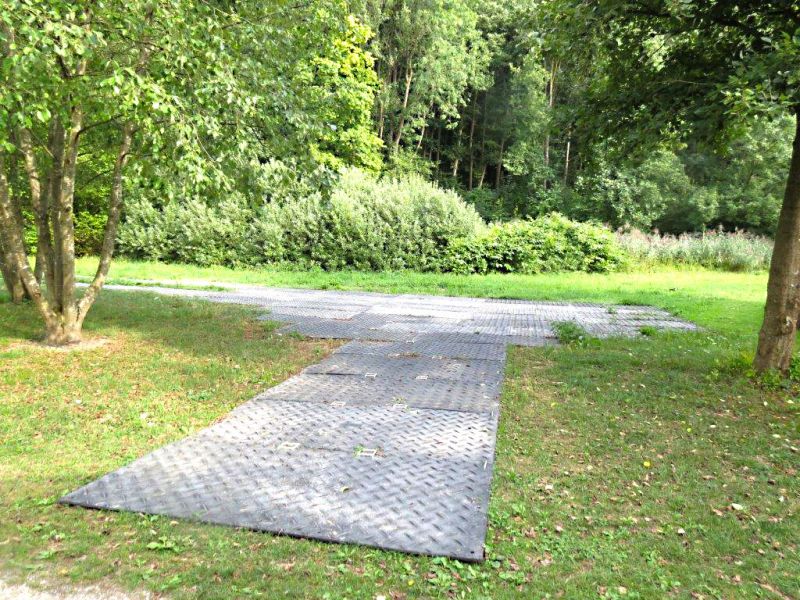 Baustraße zur Renovierung eines Gebäudes in Landshut