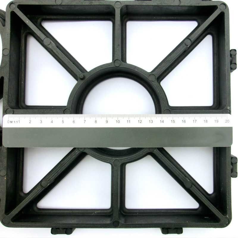 Rasengitter RG24 · 0,25 m² · 500 x 500 x 24 mm · 1,00 kg · Belastbar bis ca. 100 t/m² · On-Top Verlegung ohne Unterbau · Rasenbefestigung