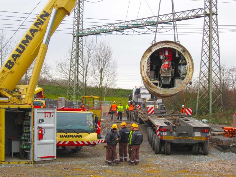 Schwerlast Baustraße zur Traglastverteilung (150t LKW)