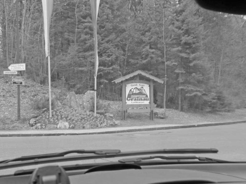Baustraße im Gleisbau - Zugspitzbahn in Garmisch-Patenkirchen
