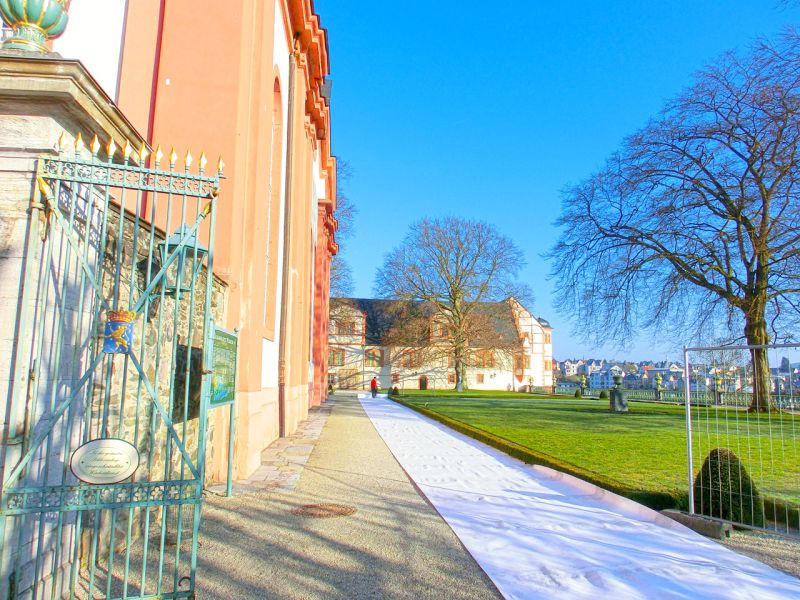 Mobile Baustraße im Schlosspark Weilburg