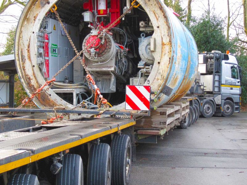Schwerlast Baustraße zur Traglastverteilung (150t LKW)