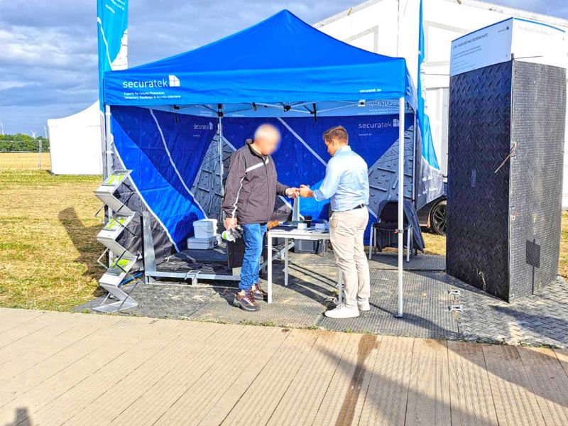 Securatek auf den DLG Waldtagen 2022 in Lichtenau, Stand E569