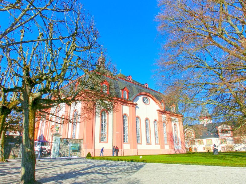 Mobile Baustraße im Schlosspark Weilburg