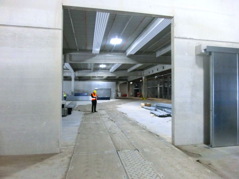 Fahrplatten als Bodenschutz - Neubau Hochregallager 2/2