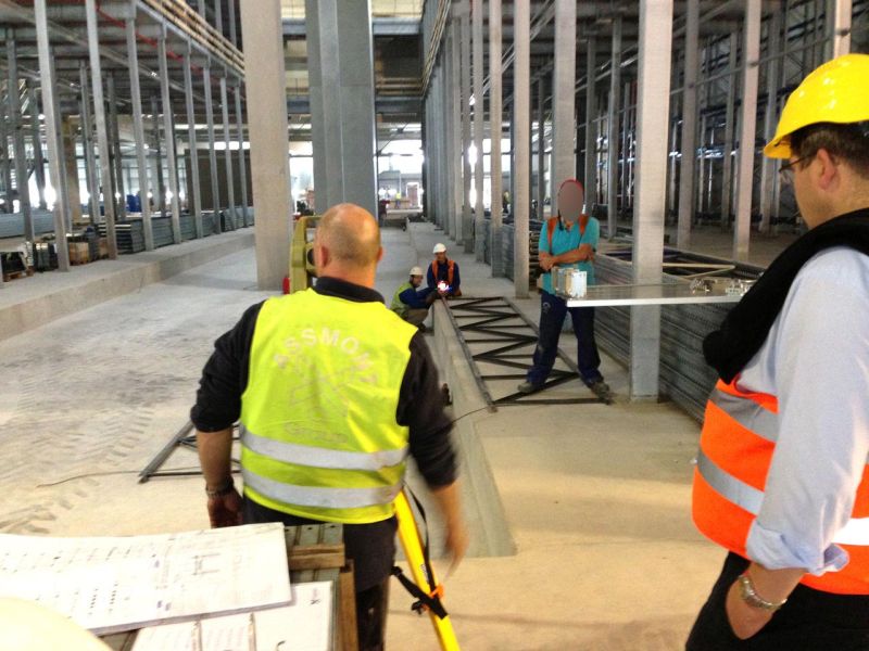 Fahrplatten als Bodenschutz - Neubau Hochregallager 2/2