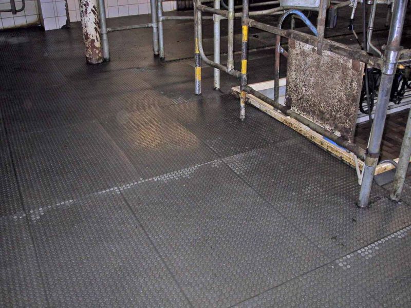 Bodenmatte aus Weich-PVC als Kuhmatte für Lauf,- Steh,- Liegeflächen in der Viehhaltung