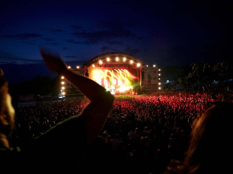 Mobile Fahrstraße für ein Open-Air-Event / Festival