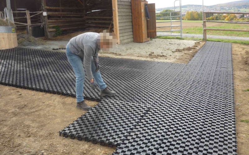Paddockplatte pp60 für ein Profi Pferde paddock