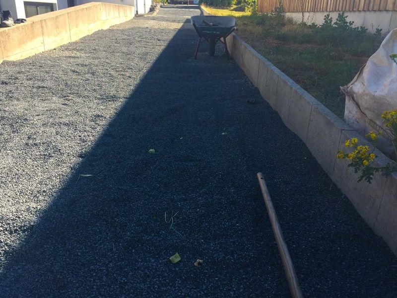 Begrünte Hofeinfahrt & Wohnwagen Stellplatz mit dem Bodengitter BG50 stabilisieren