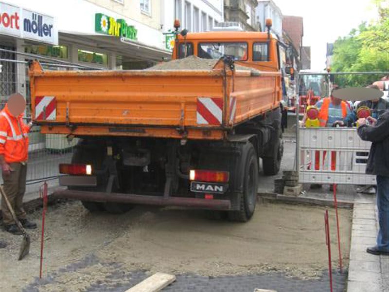 Kieswaben KW50 zur Herstellung eines tragfähigen Straßenunterbau