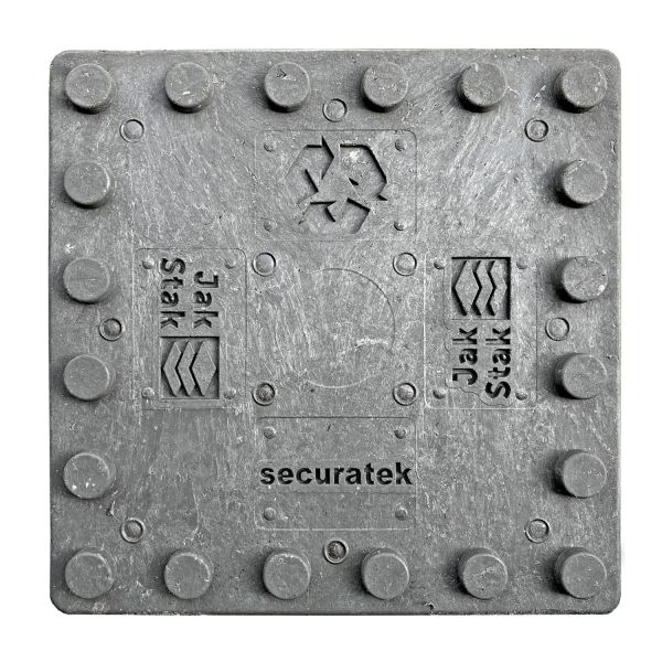 JakStak 280 modular stapelbare Unterlegplatte, Oberseite mit Zapfen