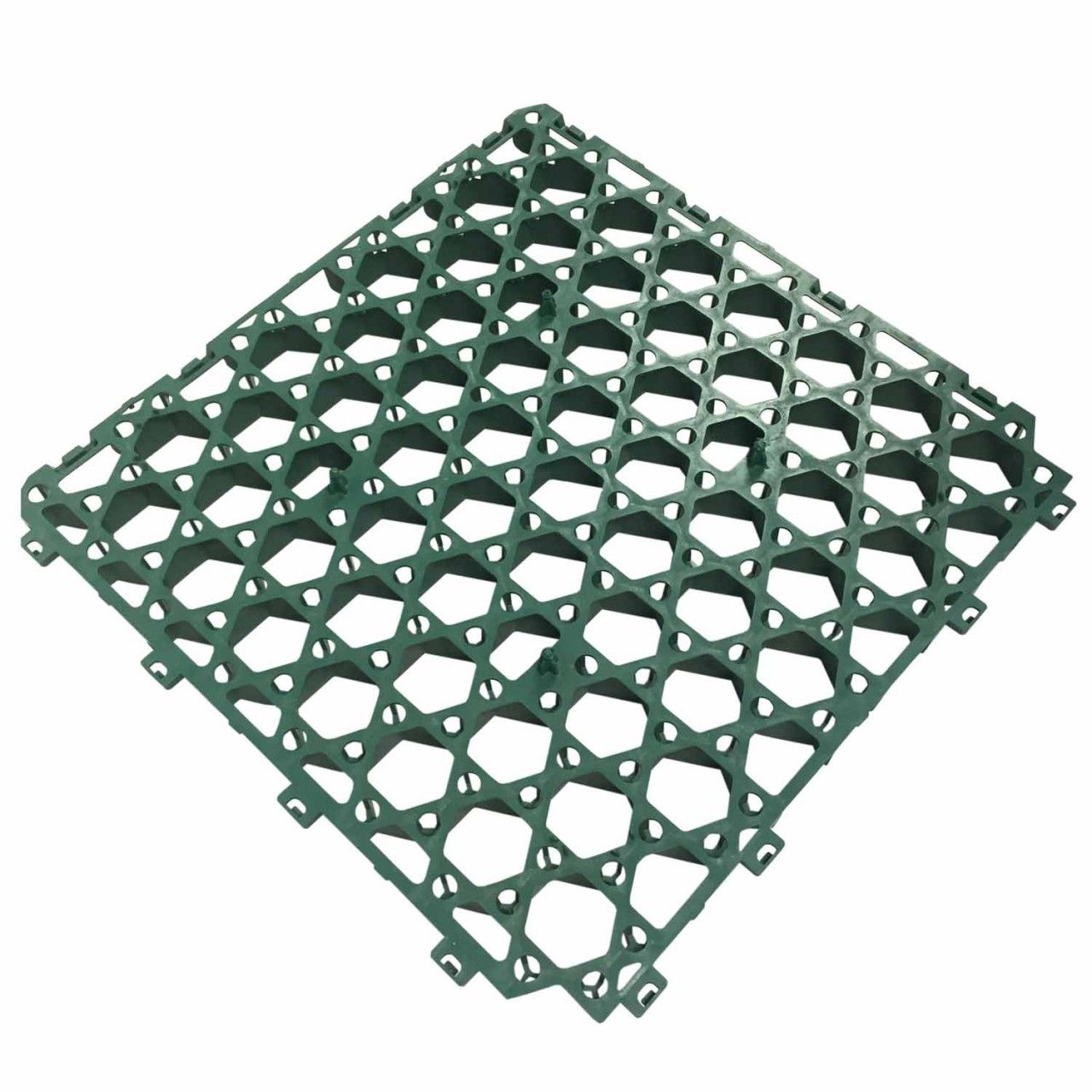 Rasenwabe RW40 Grün · 0,25 m² · 500 x 500 x 40 mm · 350,0 t/m² · 0,80 kg · 1,00mm Profilierung · 16 Kopplungen · On-Sub Verlegung · Drainage