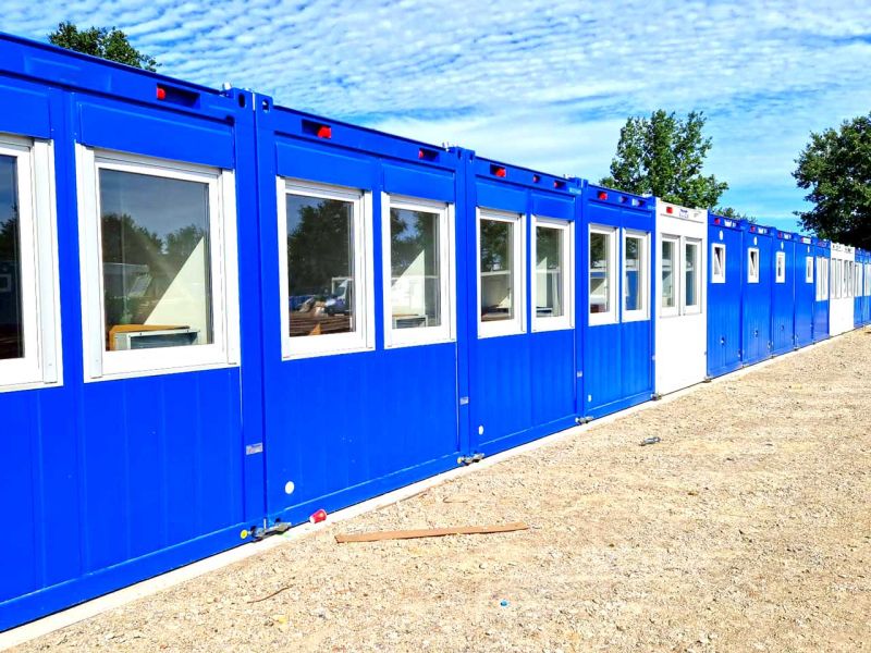 Druckstabile Nivellierplatten zum Höhenausgleich für Containeranlagen & Raumsysteme