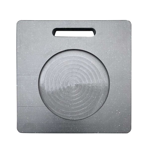 Abstützplatten aus Kunststoff mit Tieffräsung zur sichern Aufnahme von Kranstützen bzw. Ausleger von Fahrzeugen, Geräten & Maschinen + Anti Rutsch Gummierung