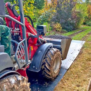 v:tek Mini Fahrplatten, Robuste & bruchstabile Fahrplatte aus HDPE Kunststoff mit Profilierung.