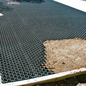 Rasenwabe RW40 Grün · 0,25 m² · 500 x 500 x 40 mm · 350,0 t/m² · 0,80 kg · 1,00mm Profilierung · 16 Kopplungen · On-Sub Verlegung · Drainage