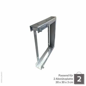 Abstützplattenhalterung Doppel 300x300x30cm