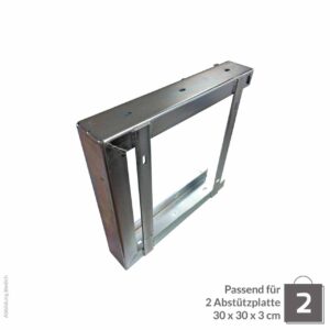 Abstützplattenhalterung Doppel 300x300x30cm