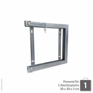 Abstützplattenhalterung Einzel 300x300x30cm