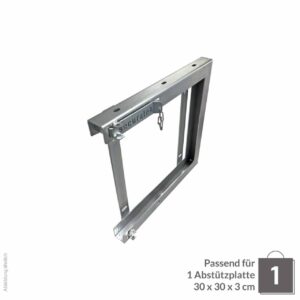 Abstützplattenhalterung Einzel 300x300x30cm