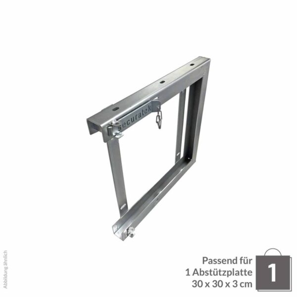 Abstützplattenhalterung Einzel 300x300x30cm