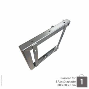 Abstützplattenhalterung Einzel 300x300x30cm