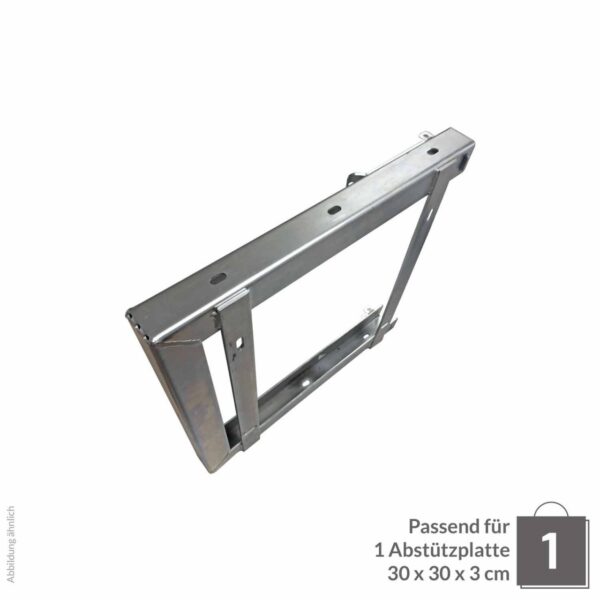 Abstützplattenhalterung Einzel 300x300x30cm