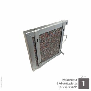 Abstützplattenhalterung Einzel 300x300x30cm