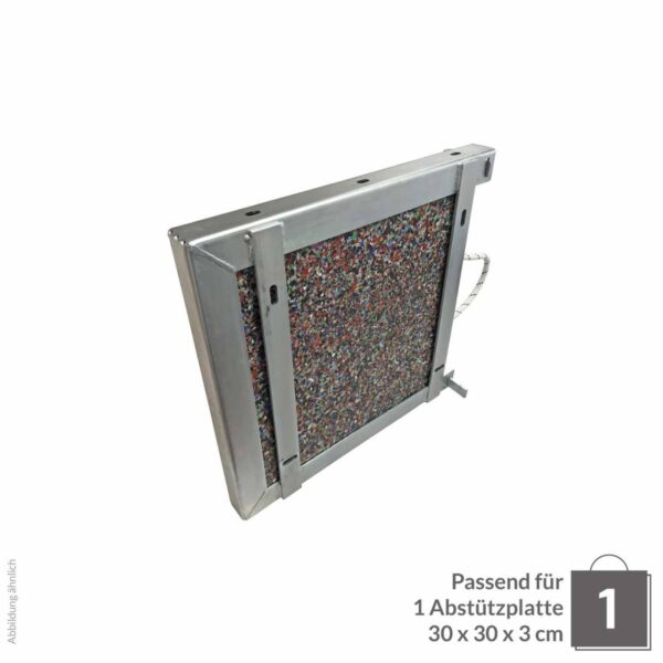 Abstützplattenhalterung Einzel 300x300x30cm