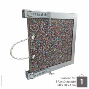 Abstützplattenhalterung Einzel 500x500x40cm