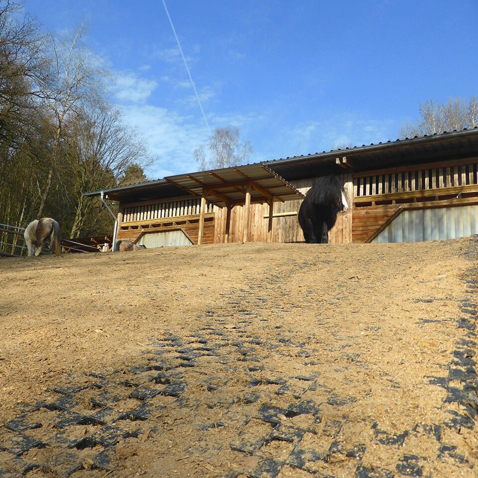 Ankergitter AG60, 400 x 400 x 60 mm, 0,9 kg. Bodengitter mit integrierten Ankerelementen, Drainagefunktion & extremer Lastverteilung. Profilierte Oberfläche.