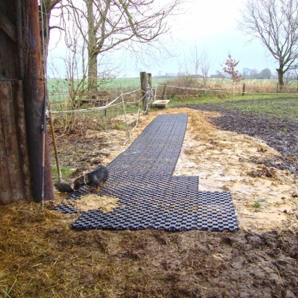 Ankergitter AG60, 400 x 400 x 60 mm, 0,9 kg. Bodengitter mit integrierten Ankerelementen, Drainagefunktion & extremer Lastverteilung. Profilierte Oberfläche.