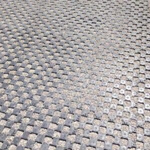 Ankergitter AG60, 400 x 400 x 60 mm, 0,9 kg. Bodengitter mit integrierten Ankerelementen, Drainagefunktion & extremer Lastverteilung. Profilierte Oberfläche.