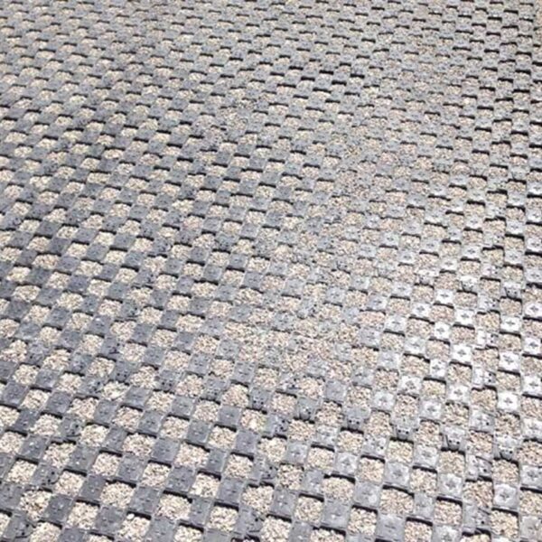 Ankergitter AG60, 400 x 400 x 60 mm, 0,9 kg. Bodengitter mit integrierten Ankerelementen, Drainagefunktion & extremer Lastverteilung. Profilierte Oberfläche.
