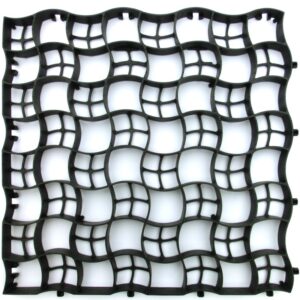 Bodengitter BG30 · 0,3364 m² · 580 x 580 x 30 · 67mm Gitteröffnungsweite · Belastbar bis ca. 400 t/m² · On-Top Verlegung · Kunststoff Bodengitter · Rasen- & Kiesstabilisierung