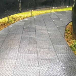 Bodenmatte als Schutzbelag zum abdecken von Straßenpflaster, Gehwegpflaster, Kopfsteinpflaster, Asphaltdecken, Bitumenbahnen, Tartanbahnen, Marmorböden, Industrieböden, Hallenböde