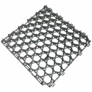 Robustes Wabengitter zur soliden Bodenbefestigung von unversiegelten Wegen und Flächen. Die horizontalen Wabenöffnungen sorgen für eine optimale Drainage.