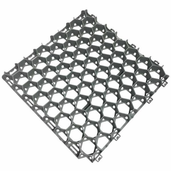 Robustes Wabengitter zur soliden Bodenbefestigung von unversiegelten Wegen und Flächen. Die horizontalen Wabenöffnungen sorgen für eine optimale Drainage.
