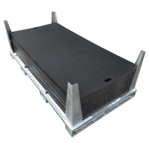 e:tek EVO Fahrplatten-Set mit 10, 20 oder 30 Fahrplatten aus Kunststoff inkl. Stahlpalette als Transportbox.