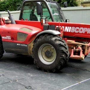 Die e:tek EVO Baggermatte als Bodenschutz und zum Überfahren mit Baufahrzeugen