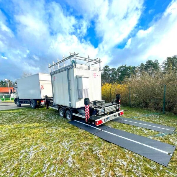 e:tek EVO Fahrplatten für mobile Sendeanlagen / Sendenmasten MRT (Mobile Radio Trailer)