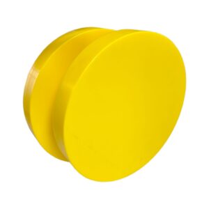 HiViz Adapterplatte für Steckplatten in leuchtend gelber Farbe für erhöhte Sicherheit & Sichtbarkeit von Abstützplatten im öffentlichen Raum.
