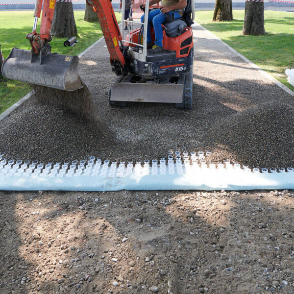 Kiesgitter KG30 ·580 x 580 x 30 mm · 400,0 t/m² · 16 Kopplungen · Galabau Profi-Qualität zur Stabilisierung von Wegen und Flächen mit Kies, Schotter und Splitt.