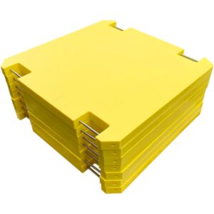 Druckstabile Kranabstützplatte als Lastverteilerplatte für Kranstützen und Kranausleger von Kranfahrzeugen zur sicheren Kranabstützung.